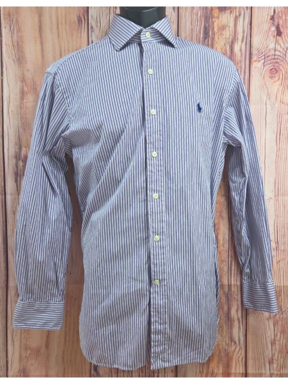 Polo Ralph Lauren Purple Striped Dress Shirt 15.5-32/33